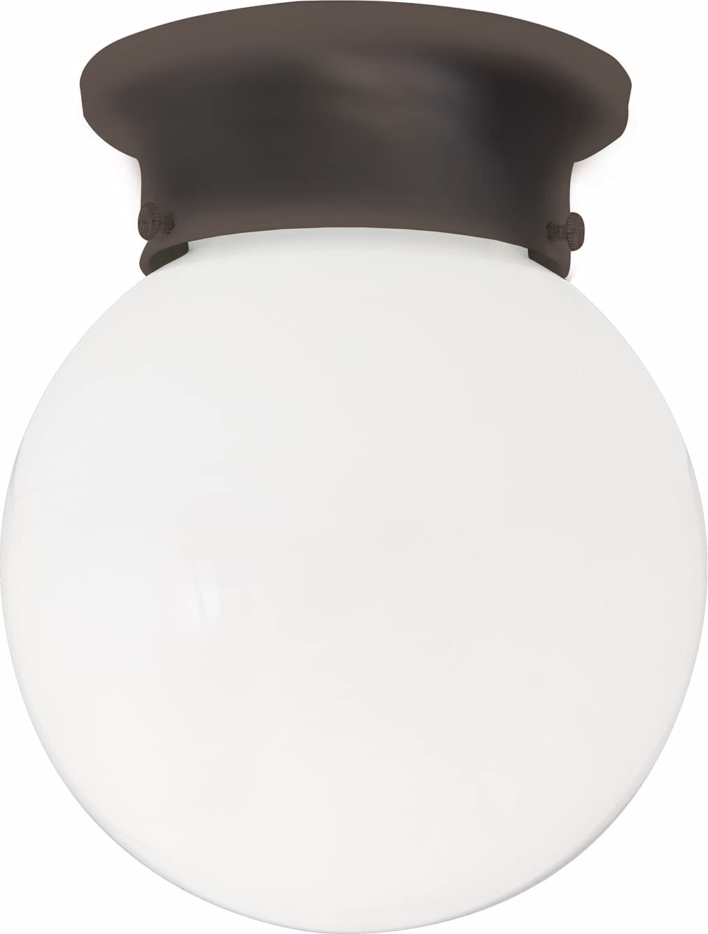 Capital Lighting 5569WH Globe 1 Light Flush Mount White