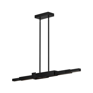 Kuzco LP29548-BK ENZO 48" LINEAR PENDANT TEXTURED BLACK 120V TRIAC/ELV LED 3000K 90CRI 40W