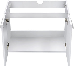 Fresca FCB8089WH Fresca Vista 30" White Wall Hung Modern Bathroom Cabinet