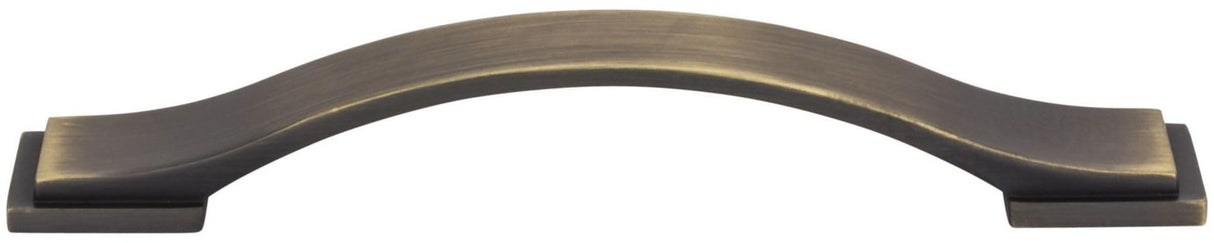 Jeffrey Alexander 80152-128ABSB 128 mm Center-to-Center Antique Brushed Satin Brass Strap Mirada Cabinet Pull