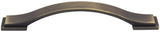 Jeffrey Alexander 80152-128ABSB 128 mm Center-to-Center Antique Brushed Satin Brass Strap Mirada Cabinet Pull