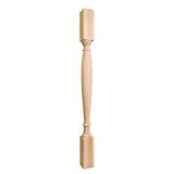 Hardware Resources P1-3-42RW 3" W x 3" D x 42" H Rubberwood Turned Post