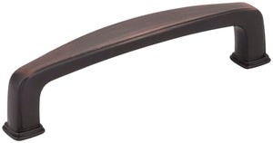 Jeffrey Alexander 1092DBAC 96 mm Center-to-Center Brushed Oil Rubbed Bronze Square Milan 1 Cabinet Pull