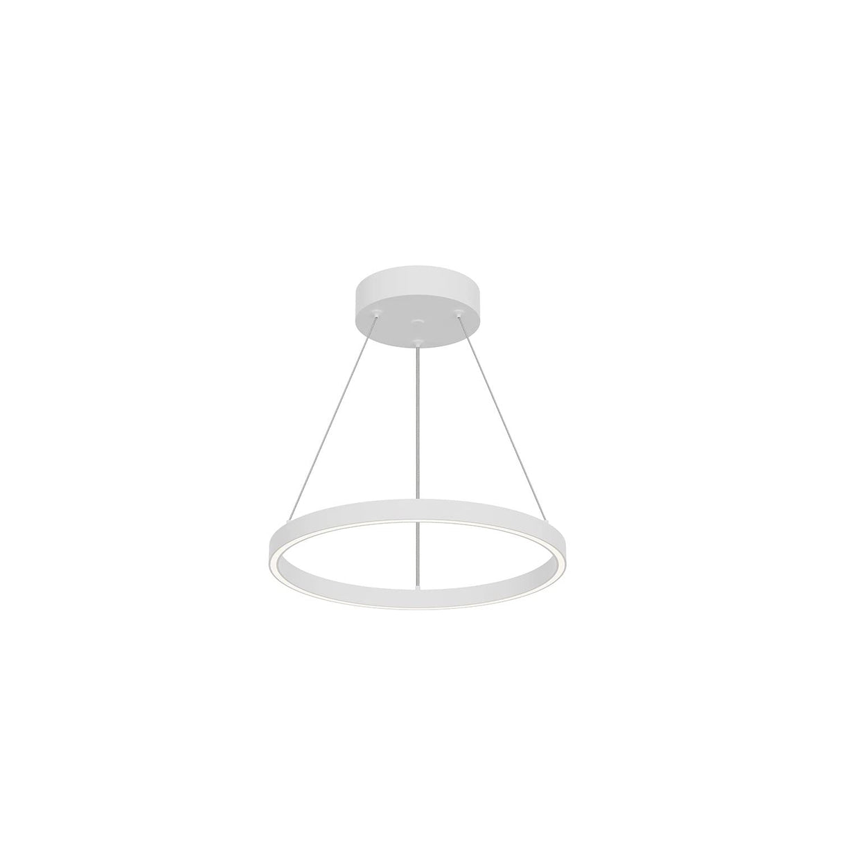Kuzco PD87118-WH CERCHIO 18" PENDANT WH TEXTURED DOWN ONLY DUO CANOPY 930 TRIAC 120 39W