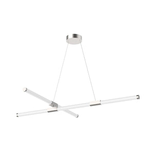 Kuzco CH18548-BN AKARI 48" CHANDELIER BRUSHED NICKEL 33W 120VAC WITH LED DRIVER 3000K 90CRI