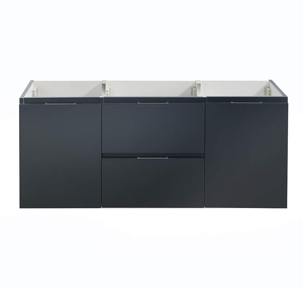 Fresca FCB8348GO Fresca Valencia 48" Gray Oak Wall Hung Single Sink Modern Bathroom Cabinet