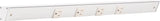 Task Lighting APT24-4W-P-WT 24" APT Series Slim Angle Power Strip, White Finish, White Receptacles