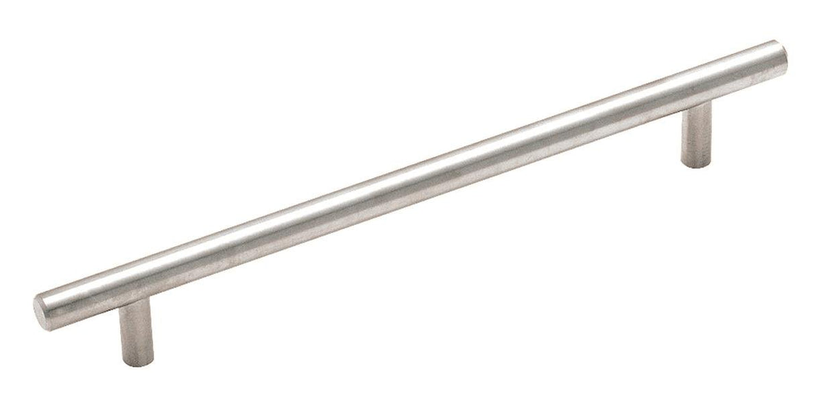 Amerock Cabinet Pull Stainless Steel 7-9/16 inch (192 mm) Center to Center Bar Pulls 1 Pack Drawer Pull Drawer Handle Cabinet Hardware