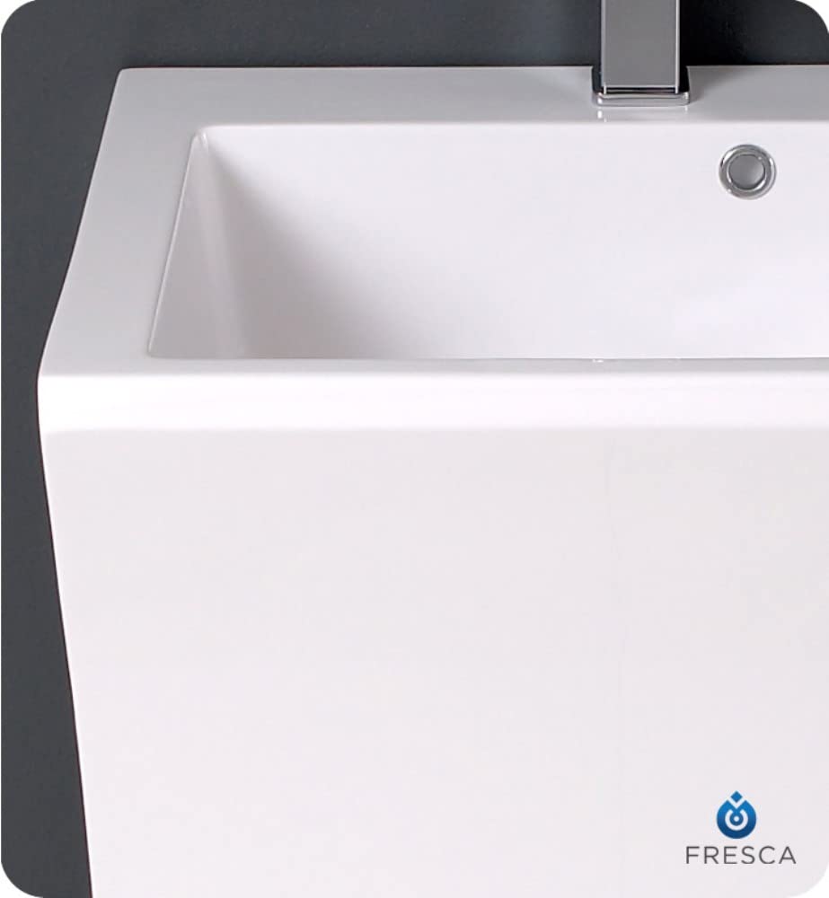 Fresca FCB5024WH Fresca Quadro 23" White Pedestal Sink