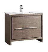 Fresca FCB8140GO Fresca Allier 40" Gray Oak Modern Bathroom Cabinet