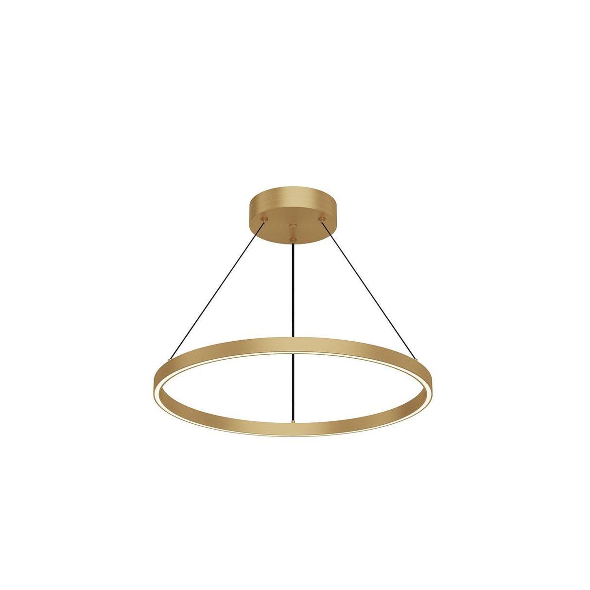 Kuzco PD87724-BG Cerchio 24" Pendant BG Aluminum Extrusion Up Down Duo Canopy 930 TRIAC 120 65W
