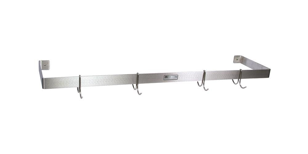 John Boos PRW14A Wall Mount Single Bar Pot Rack (108 W x 3.19 D 2 H (25 lbs.))