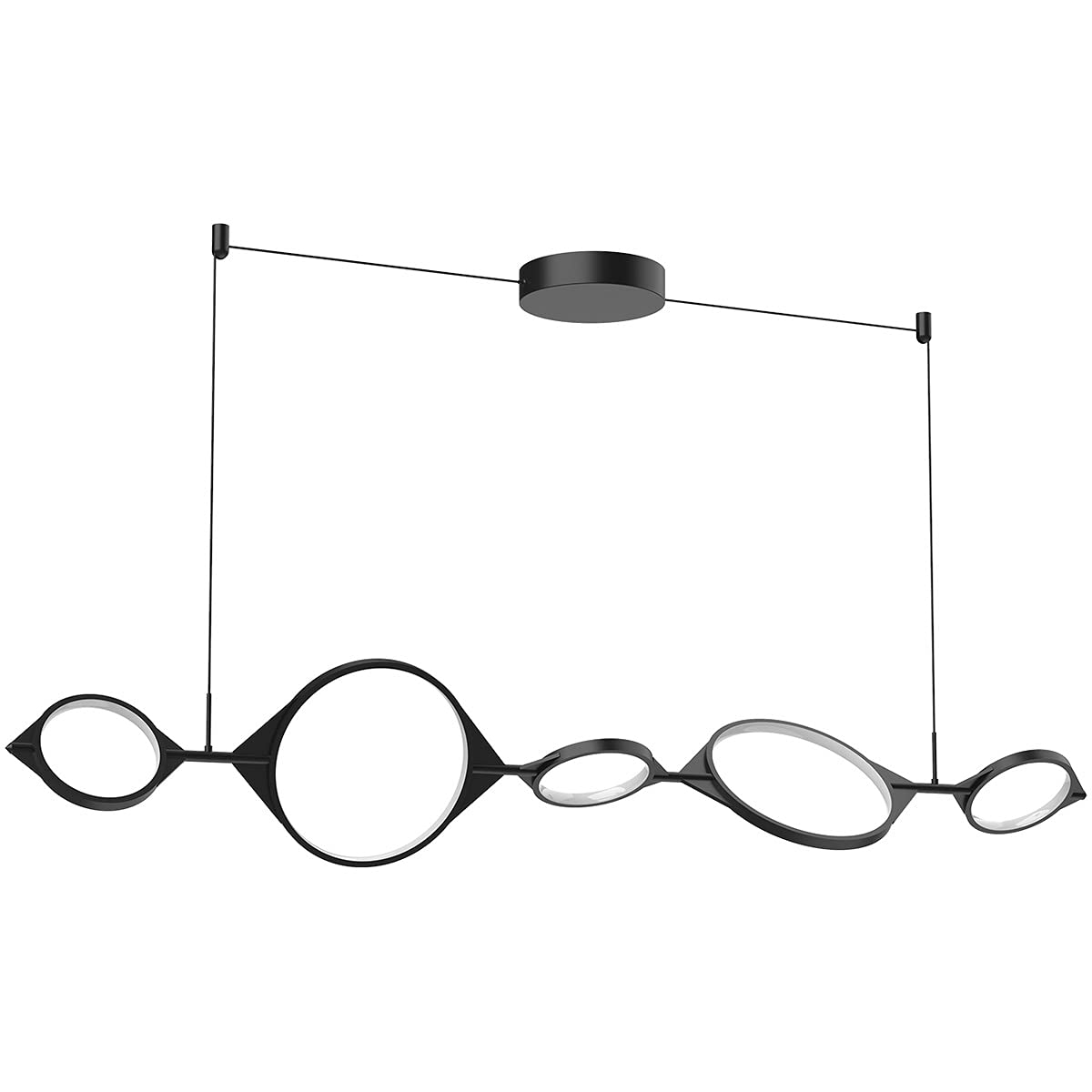 Kuzco LP84457-BK SERIF 57" LINEAR PENDANT BLACK 35W 120VAC WITH LED DRIVER 3000K 90CRI