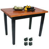 John Boos RN-C3624C Le Classique Work Table, Varnique, with Casters, 36" W x 24" D 35" H