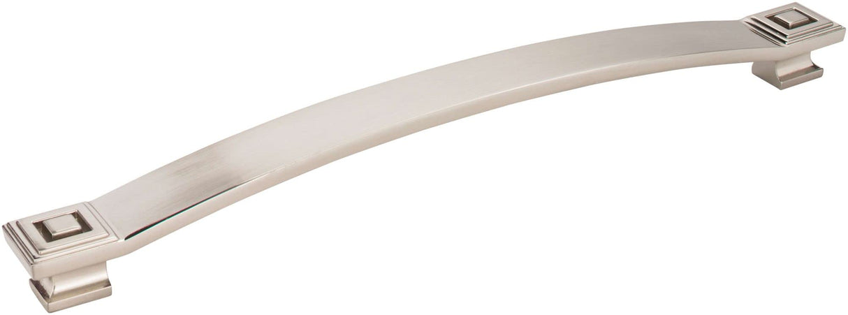 Jeffrey Alexander 585-12SN 12" Center-to-Center Satin Nickel Square Delmar Appliance Handle