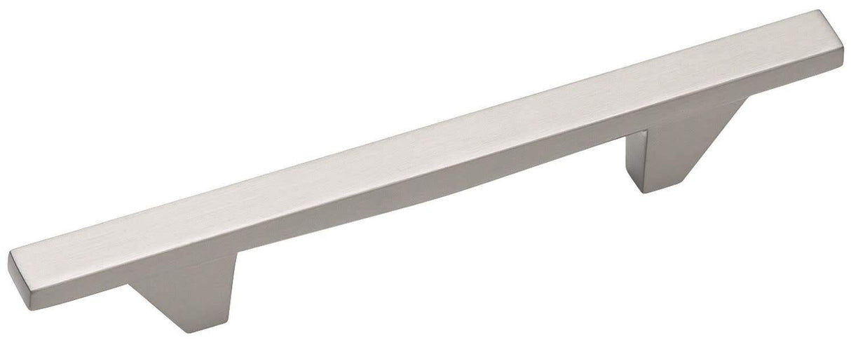Amerock Cabinet Pull Satin Nickel 3-3/4 inch (96 mm) Center to Center Sleek 1 Pack Drawer Pull Drawer Handle Cabinet Hardware