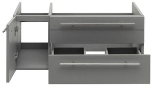 Fresca FCB6136ES-UNS-R Fresca Lucera 36" Espresso Wall Hung Undermount Sink Modern Bathroom Cabinet - Right Version