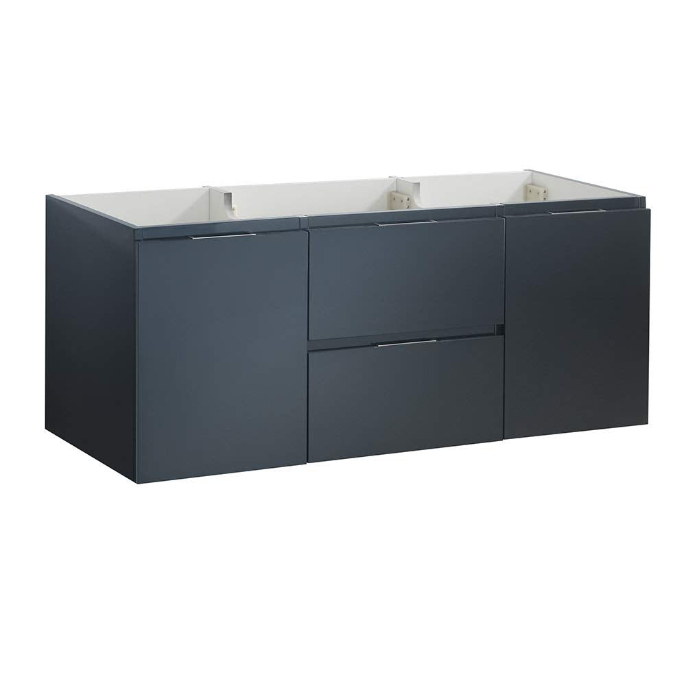 Fresca FCB8348GG Fresca Valencia 48" Dark Slate Gray Wall Hung Single Sink Modern Bathroom Cabinet