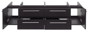 Fresca FCB6160RBL-VSL-D Fresca Lucera 60" Royal Blue Wall Hung Double Vessel Sink Modern Bathroom Cabinet