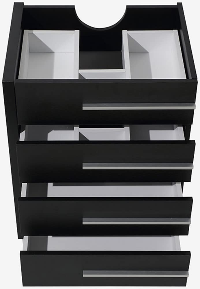 Fresca FCB8024BW Fresca Livello 24" Black Modern Bathroom Cabinet