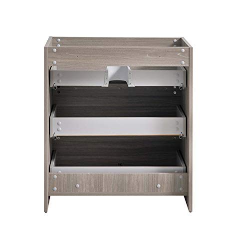 Fresca FCB9330MGO Fresca Lazzaro 30" Gray Wood Free Standing Modern Bathroom Cabinet