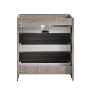 Fresca FCB9330MGO Fresca Lazzaro 30" Gray Wood Free Standing Modern Bathroom Cabinet