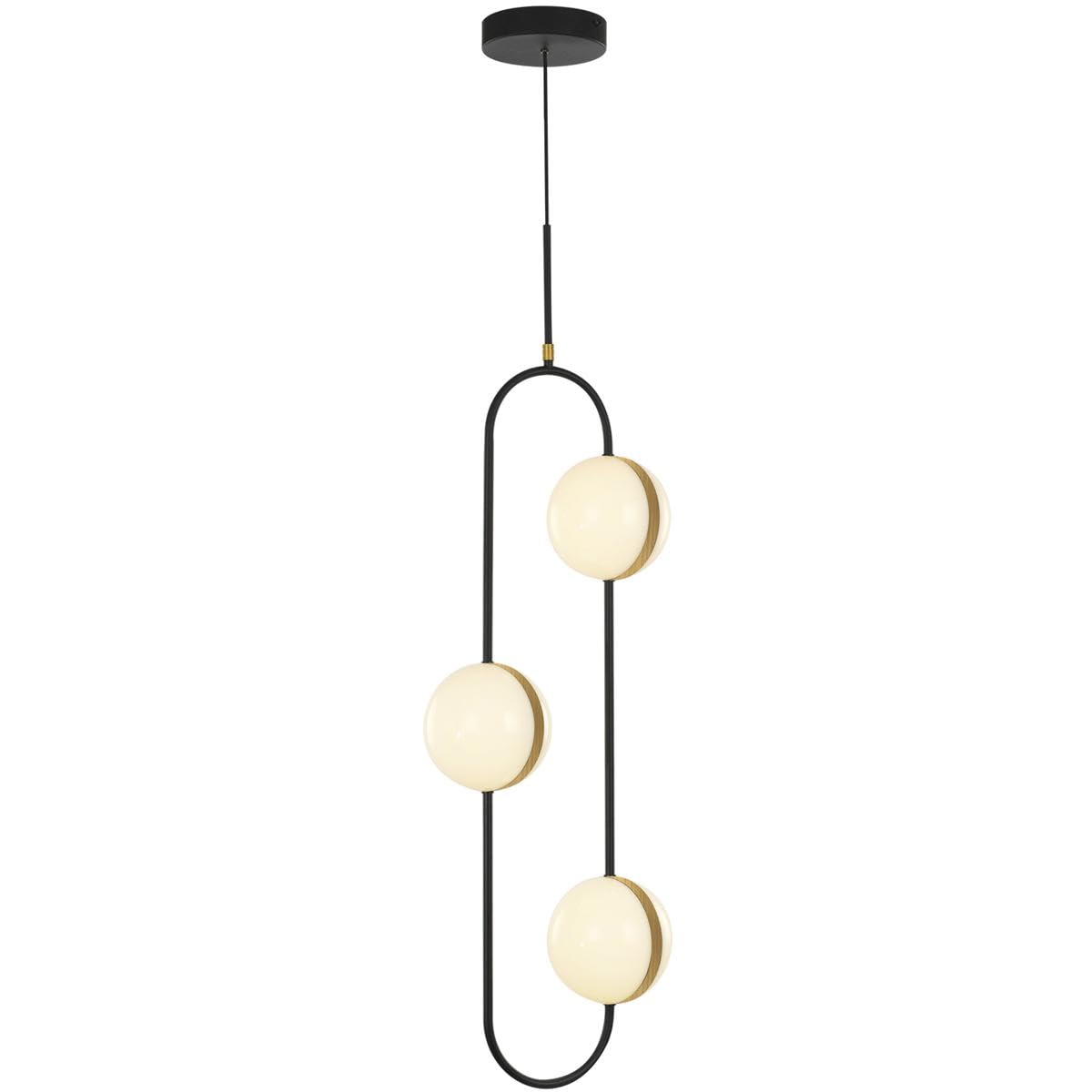 Alora PD302003MBBG TAGLIATO PENDANT LED MATTE BLACK BRUSHED GOLD