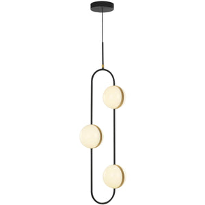 Alora PD302003MBBG TAGLIATO PENDANT LED MATTE BLACK BRUSHED GOLD