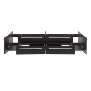 Fresca FCB6172ES-UNS Fresca Lucera 72" Espresso Wall Hung Double Undermount Sink Modern Bathroom Cabinet
