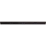 Task Lighting TRS36-3B-BK-RS 36" TR Switch Series Angle Power Strip, Right Switches, Black Finish, Black Switches and Receptacles