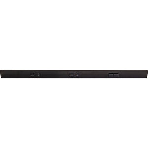 Task Lighting TRS36-3B-BK-RS 36" TR Switch Series Angle Power Strip, Right Switches, Black Finish, Black Switches and Receptacles