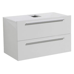 Fresca FCB8080WH Fresca Medio 32" White Modern Bathroom Cabinet