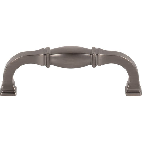 Jeffrey Alexander 278-96BNBDL 96 mm Center-to-Center Brushed Pewter Audrey Cabinet Pull