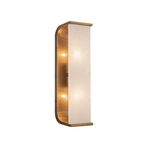 Alora WV327015VBAR ABBOTT 15" WV VINTAGE BRASS ALABASTER 2 x 60W E12