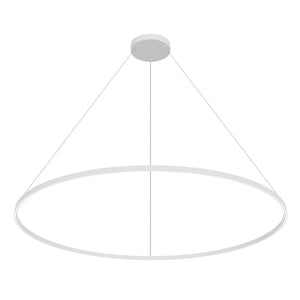 Kuzco PD87172-WH CERCHIO 72" PENDANT WH TEXTURED DOWN ONLY DUO CANOPY 930 TRIAC 120 162W