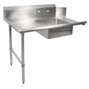 John Boos EDTS8-S30-L60 E-Series Stainless Steel Straight Soiled Dishtable, 8