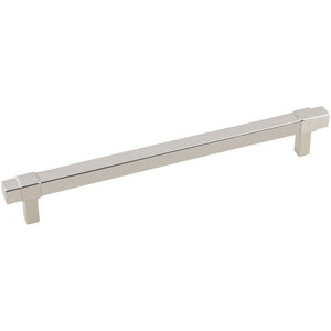 Jeffrey Alexander 293-192NI 192 mm Center-to-Center Polished Nickel Square Zane Cabinet Pull