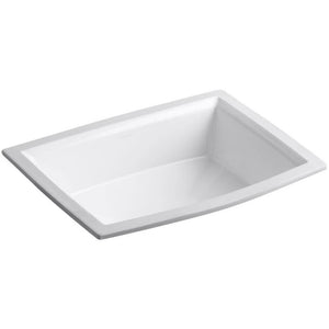Archer® Undermount bathroom sink, White