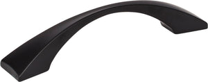 Elements 525-96MB 96 mm Center-to-Center Matte Black Square Glendale Cabinet Pull