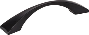 Elements 525-96MB 96 mm Center-to-Center Matte Black Square Glendale Cabinet Pull