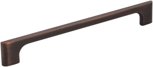Jeffrey Alexander 286-192DBAC 192 mm Center-to-Center Brushed Oil Rubbed Bronze Asymmetrical Leyton Cabinet Pull