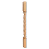 Hardware Resources P3S-CH 3-1/2" W x 1-3/4" D x 35-1/2" H Cherry Rope Split Post