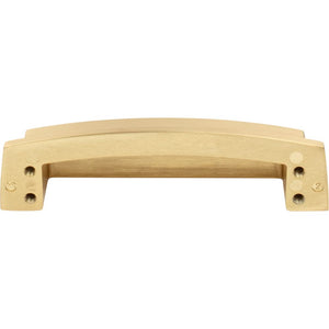 Jeffrey Alexander 141-96BG 96 mm Center Brushed Gold Square-to-Center Square Renzo Cabinet Cup Pull