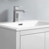 Fresca FCB9424WH-I Fresca Imperia 24" Glossy White Free Standing Modern Bathroom Cabinet w/ Integrated Sink