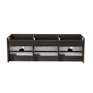 Fresca FCB8041TK Fresca Mezzo 60" Teak Wall Hung Single Sink Modern Bathroom Cabinet