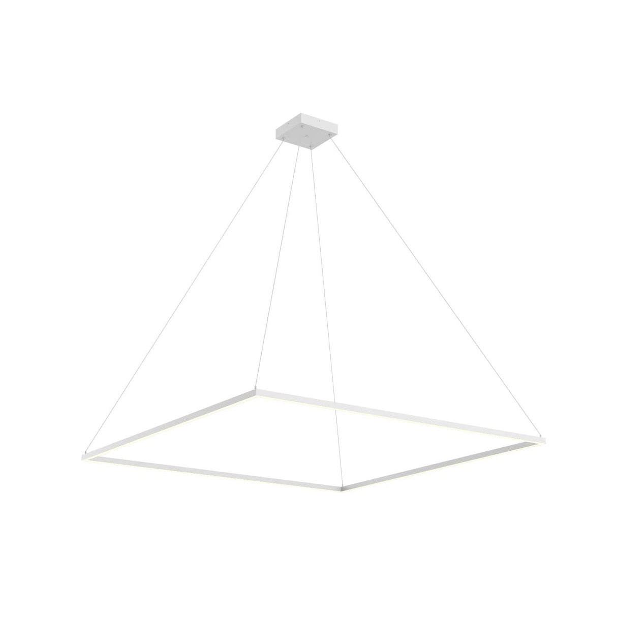 Kuzco PD88160-WH PIAZZA 60" PENDANT WH TEXTURED DOWN ONLY DUO CANOPY 930 TRIAC 120 128W