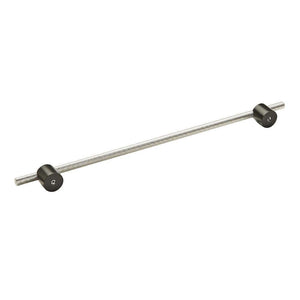 Amerock Cabinet Pull Matte Black/Polished Nickel 12-5/8 inch (320 mm) Center to Center Transcendent 1 Pack Drawer Pull Drawer Handle Cabinet Hardware