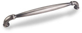 Jeffrey Alexander 737-12BNBDL 12" Center-to-Center Brushed Pewter Chesapeake Appliance Handle