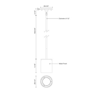 Kuzco EP19404-BK LED EXT PNT (LAMAR) BLACK 20W