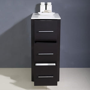 Fresca FST6212ES Fresca Torino 12" Espresso Bathroom Linen Side Cabinet